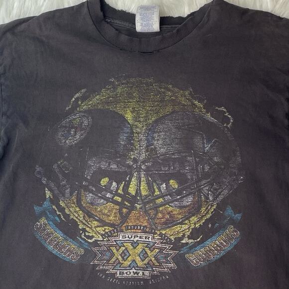VTG 90s NFL Pro Player Super Bowl XXX T-Shirt L Grunge Collectible Made In USA - Picture 8 of 8